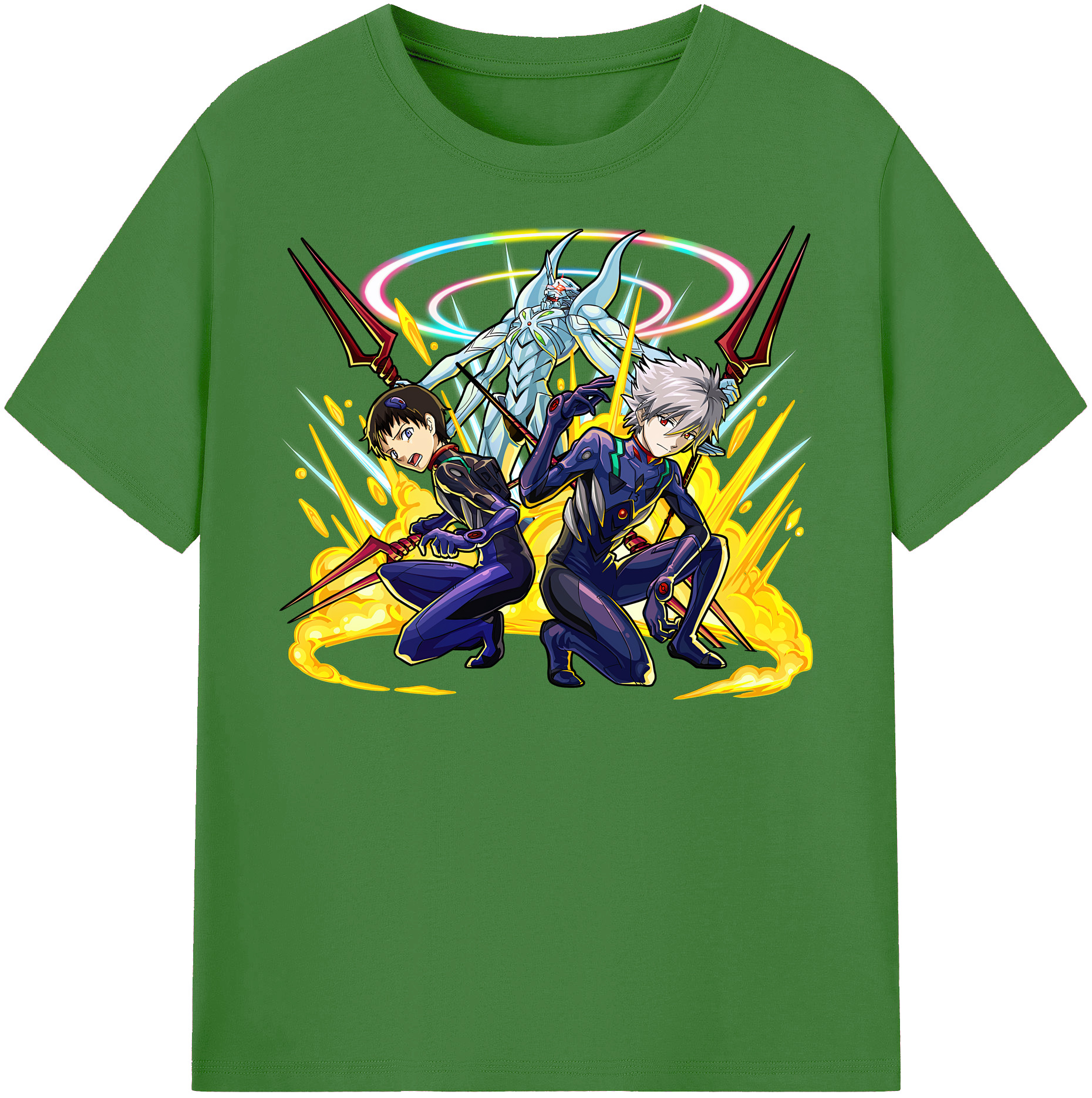 （画像用） EVA 新世紀エヴァンゲリオン レディースカジュアルプリントTシャツ（綿100％）